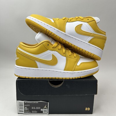 Nike Air Jordan 1 Retro Low GS “White Yellow/Pollen” 553560-171 5Y