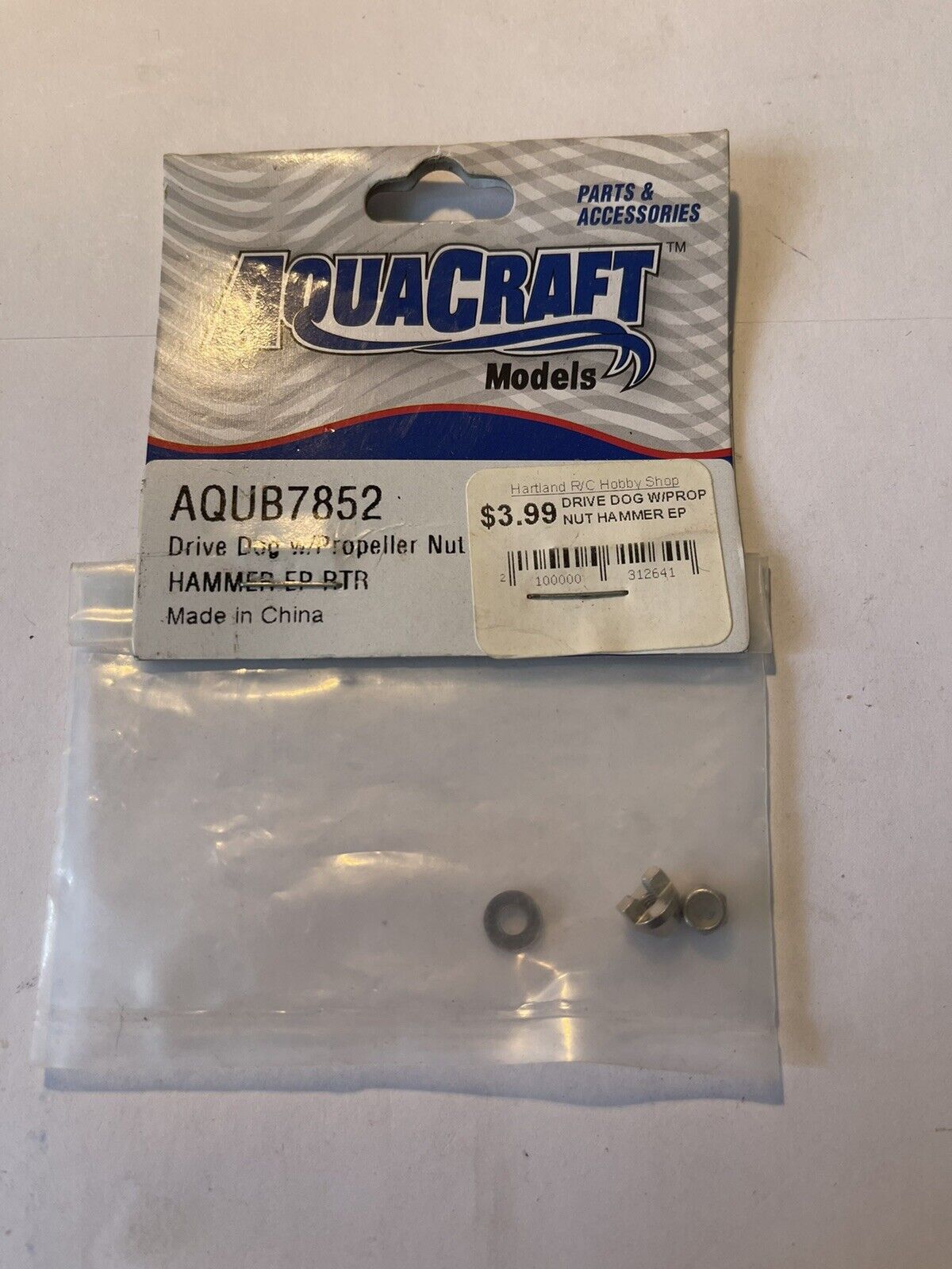 AQUACRAFT HAMMER EP Drive Dog with Prop Nut replacement RC Boat part AQUB7852