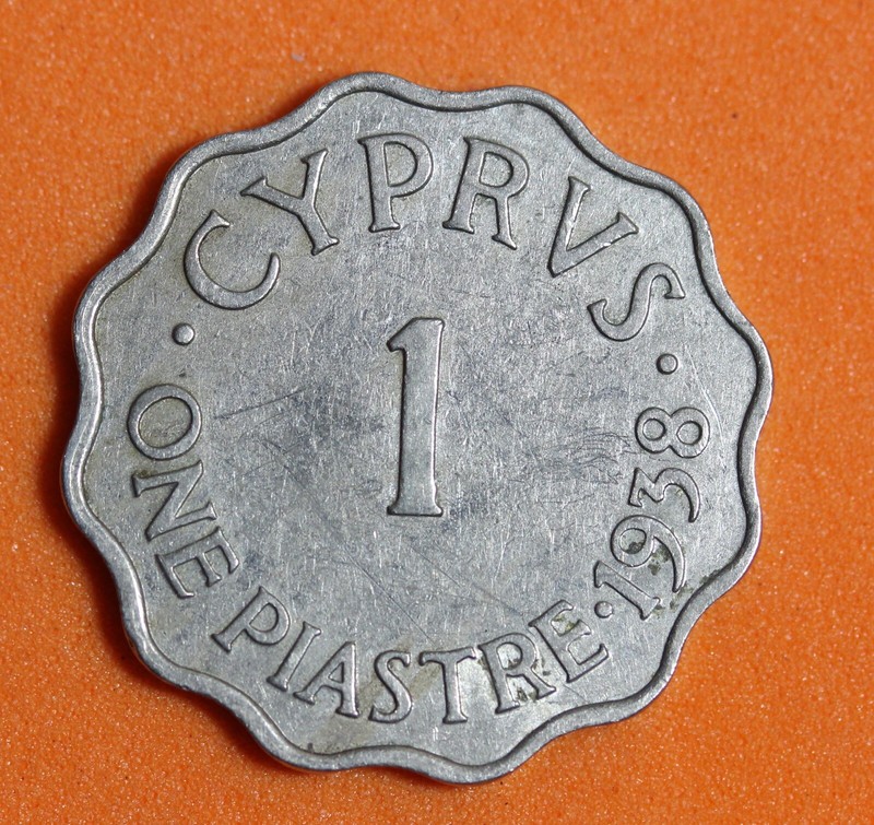 ESTATE FIND CYPRUS 1 Piastre 1938 - Copper/Nickel KING GEORGE #K26506