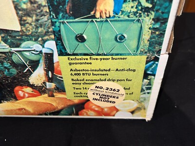 1960's Primus Sportsman 2 Burner Propane Gas Camping Cook Stove