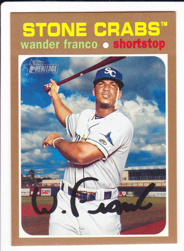 Wander Franco #1 2020 Topps Heritage Minor League card