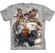 Sky Kings Eagle Owl Hawk Birds Flying Wild Animal Eagles The Mountain Shirt S-5X