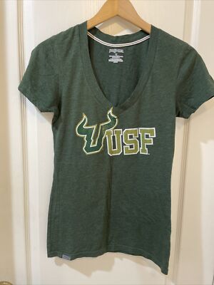 JANSPORT woman s USF V-neck Shirt Sleeve Tee M