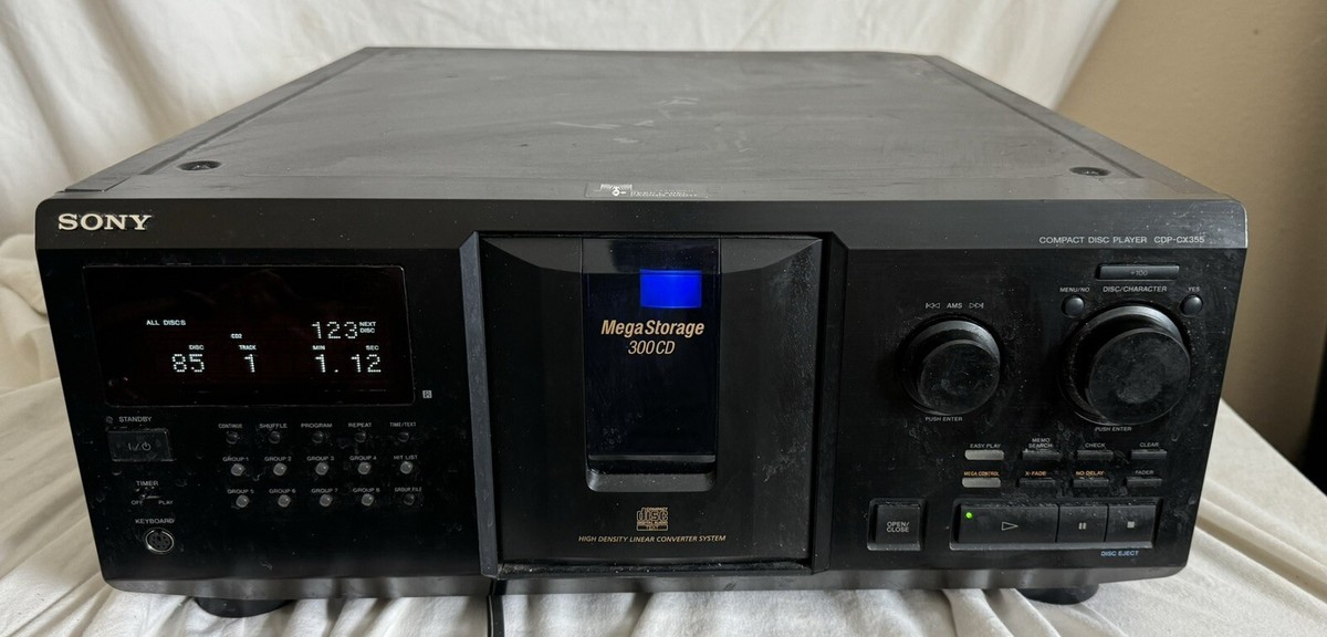Sony CDP-CX355 300 CD Multi Player Mega Storage Tested Working | eBay