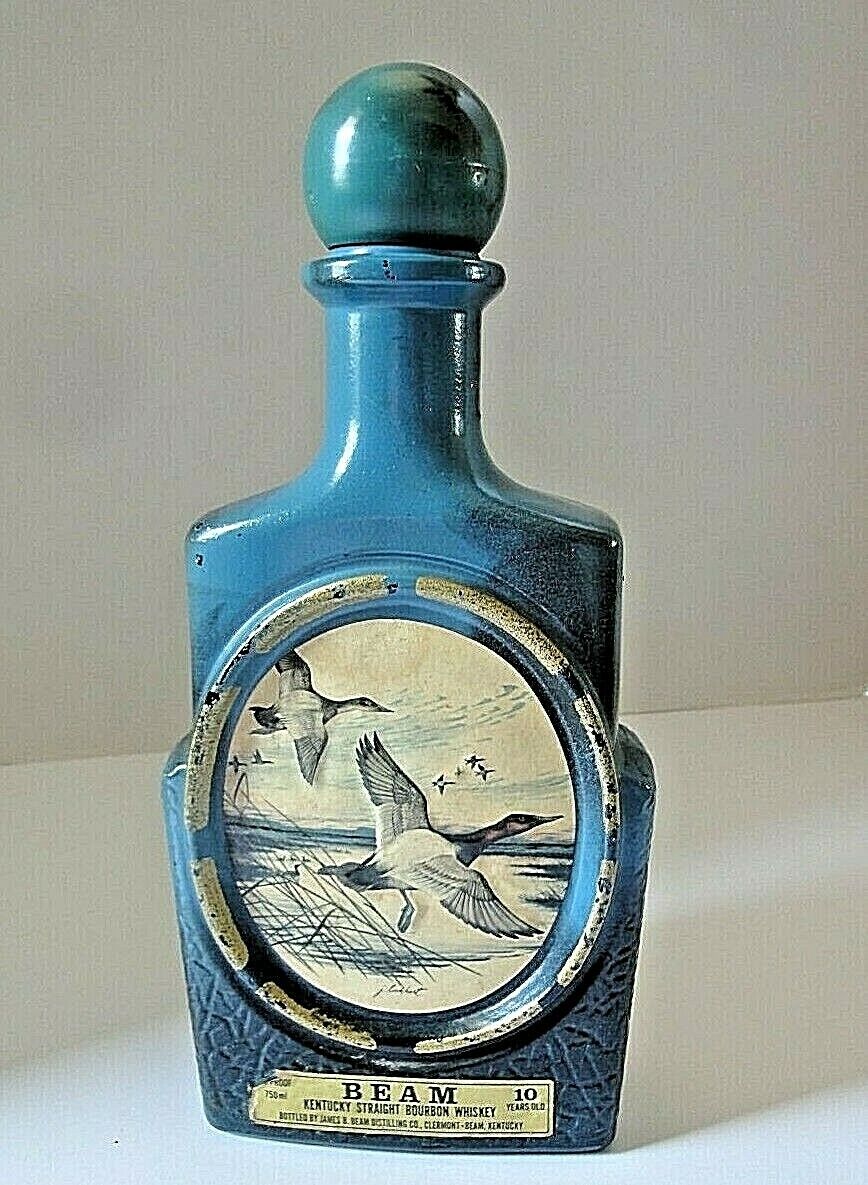 Vintage Jim Beam Bourbon Whiskey Bottle Mallard Ducks by J Vintage Jim Beam Bourbon Whiskey Bottle Mallard Ducks by J