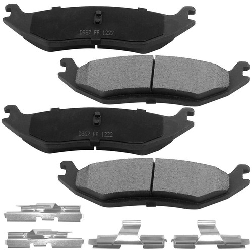 Rear Drilled Rotors Brake Pads For Dodge RAM 1500 Durango Chrysler Aspen 5Lug - Picture 6 of 9