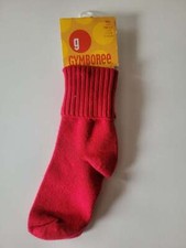 NWT Girls small 3 years Gymboree HOLIDAY MAGIC red cuffed socks 2003 vtg boys