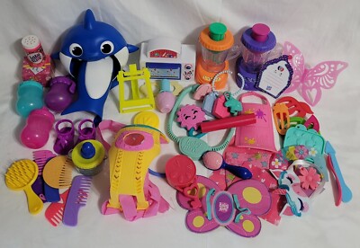 Huge Baby Alive Doll Accessories Lot Feeding Doctor Carrier Shark Fairy Brush