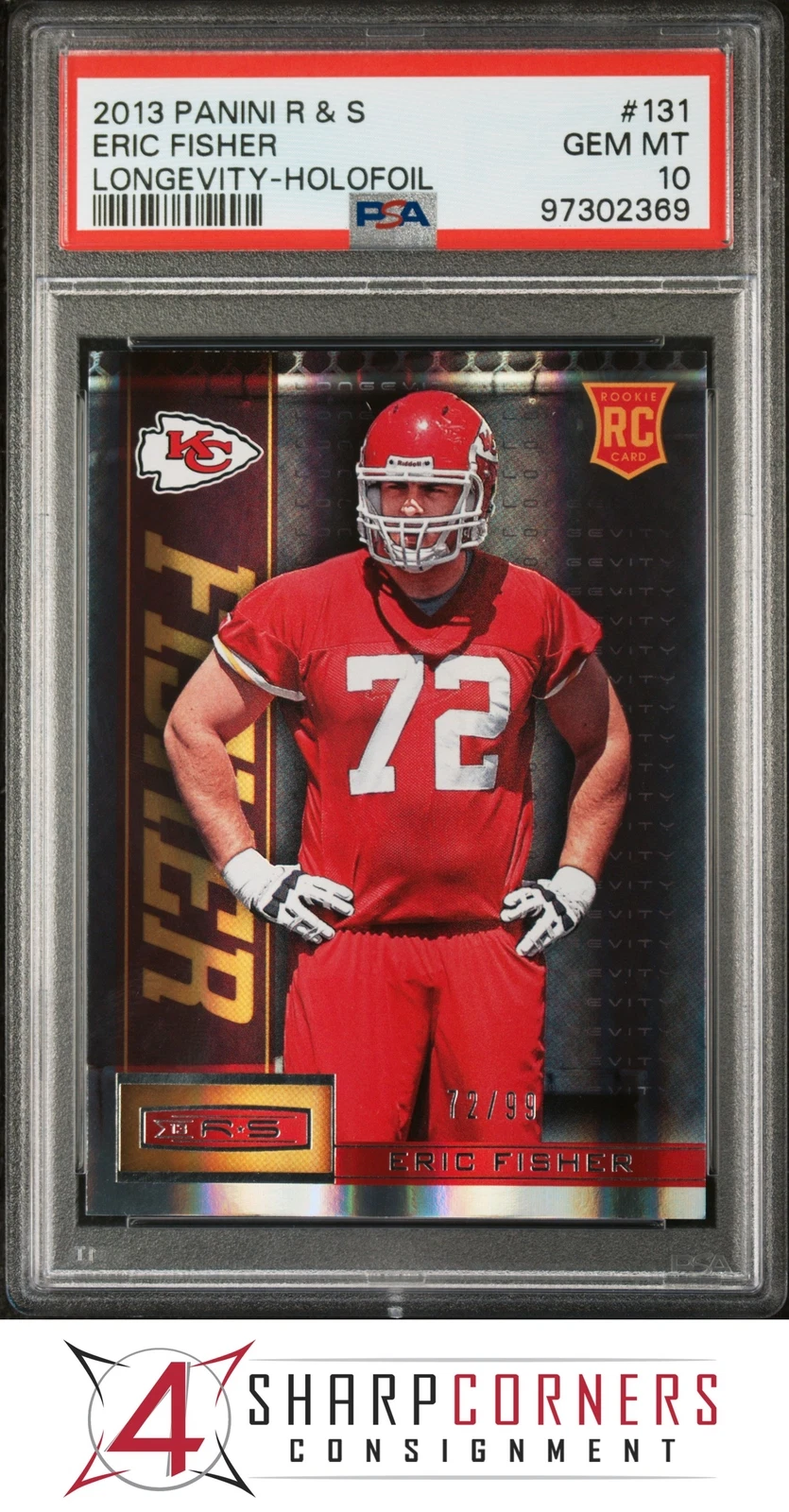 Eric Fisher Panini Rookies & Stars #131 Longevity-Holofoil
