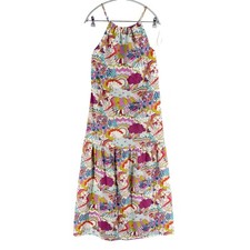 GANT Femme Blanc Imprimé Bracelet Robe Maxi Taille Ue 36 UK 8 US 6