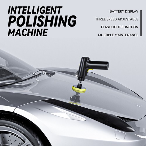 Cordless Car Polisher 3 Gears of Speeds Adjustable Electric Auto Polishing F4E5 - Picture 2 of 9