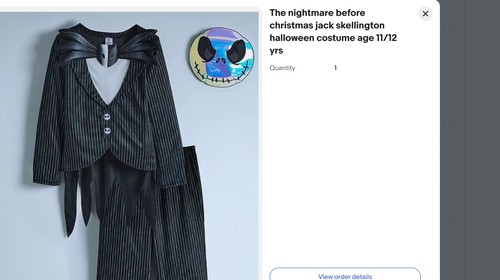 Disney nightmare before christmas halloween jack skellington costume 11/12 yrs - Picture 2 of 2