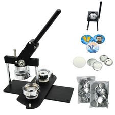 KIT - 58mm 2 1/4" Button Maker-B400 Round Mould  100 Pin Parts Stand Cutter