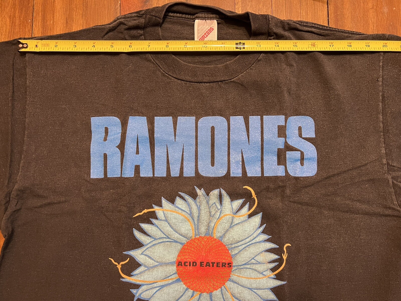 RAMONES VERY RARE VINTAGE T-SHIRT 1994 AMERICAN TOUR BLACK EXTRA LARGE image 8