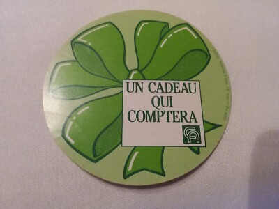Ancien autocollant banque crédit agricole un cadeau qui comptera