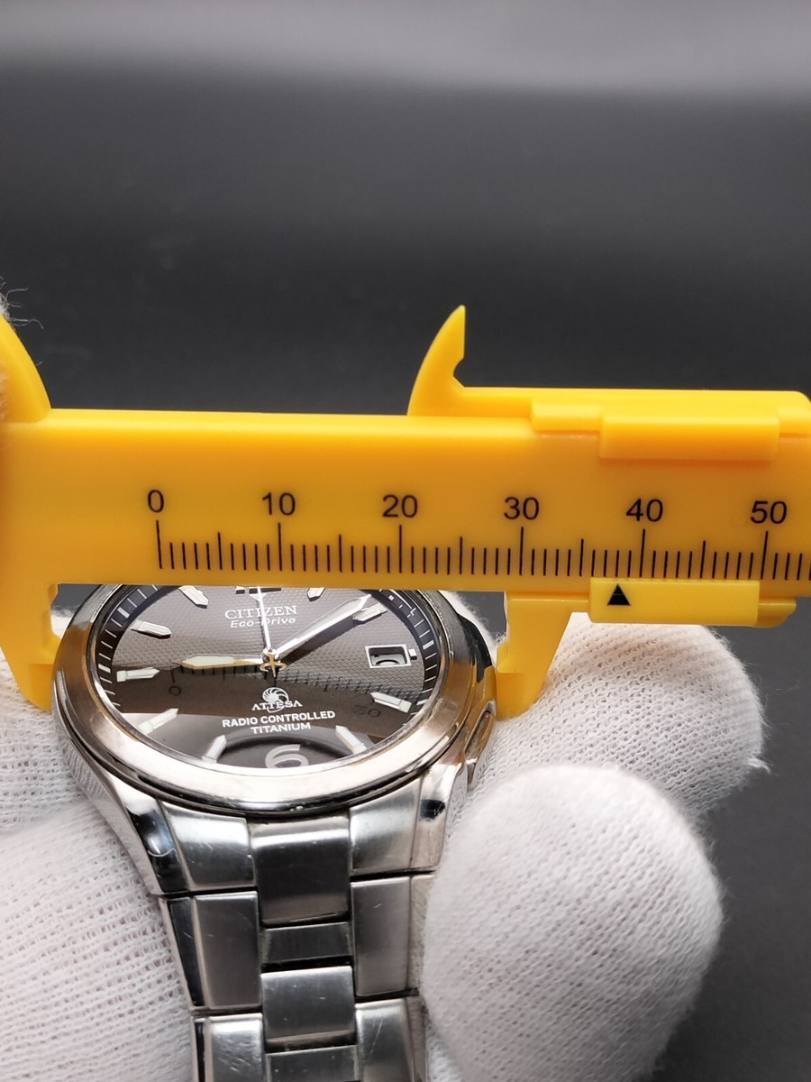 Citizen Attesa Eco Drive Titanium H410-T003788 black From Japan | eBay