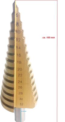 Woltersberger® HSS Stufenbohrer 3 teiliges Set | Kegelbohrer 4-32mm, 4-20mm, 4-12mm | Blechbohrer Konusbohrer für saubere Bohrlöcher | Schälbohrer für Metall, Holz, Aluminium, Messing und Kunststoffe Woltersberger® HSS Stufenbohrer 3 teiliges Set | Kegelbohrer 4-32mm, 4-20mm, 4-12mm | Blechbohrer Konusbohrer für saubere Bohrlöcher | Schälbohrer für Metall, Holz, Aluminium, Messing und Kunststoffe
