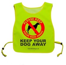 Keep Your Dog Away Yellow tabard Walking Training 07