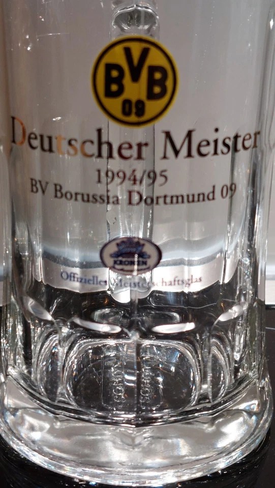 BVB Bierkrüge, Deutscher Meister 1994/95, guter Zustand - Bild 2 von 4