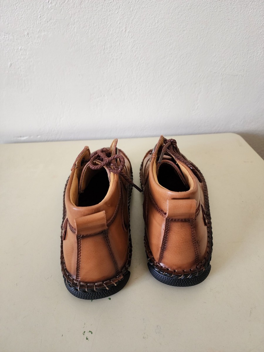 Unisex MENICO Hand Stiched LEATHER BOOTS European size 40 | eBay display picture 1