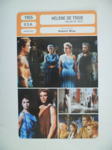 CARTE FICHE CINEMA 1955 HELENE DE TROIE Rossana Podesta J.Sernas Brigitte Bardot