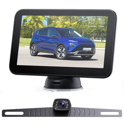 Wired Backup Camera Kit with 7'' Monitor, HD 1080P Display for Car/Truck/Picku...