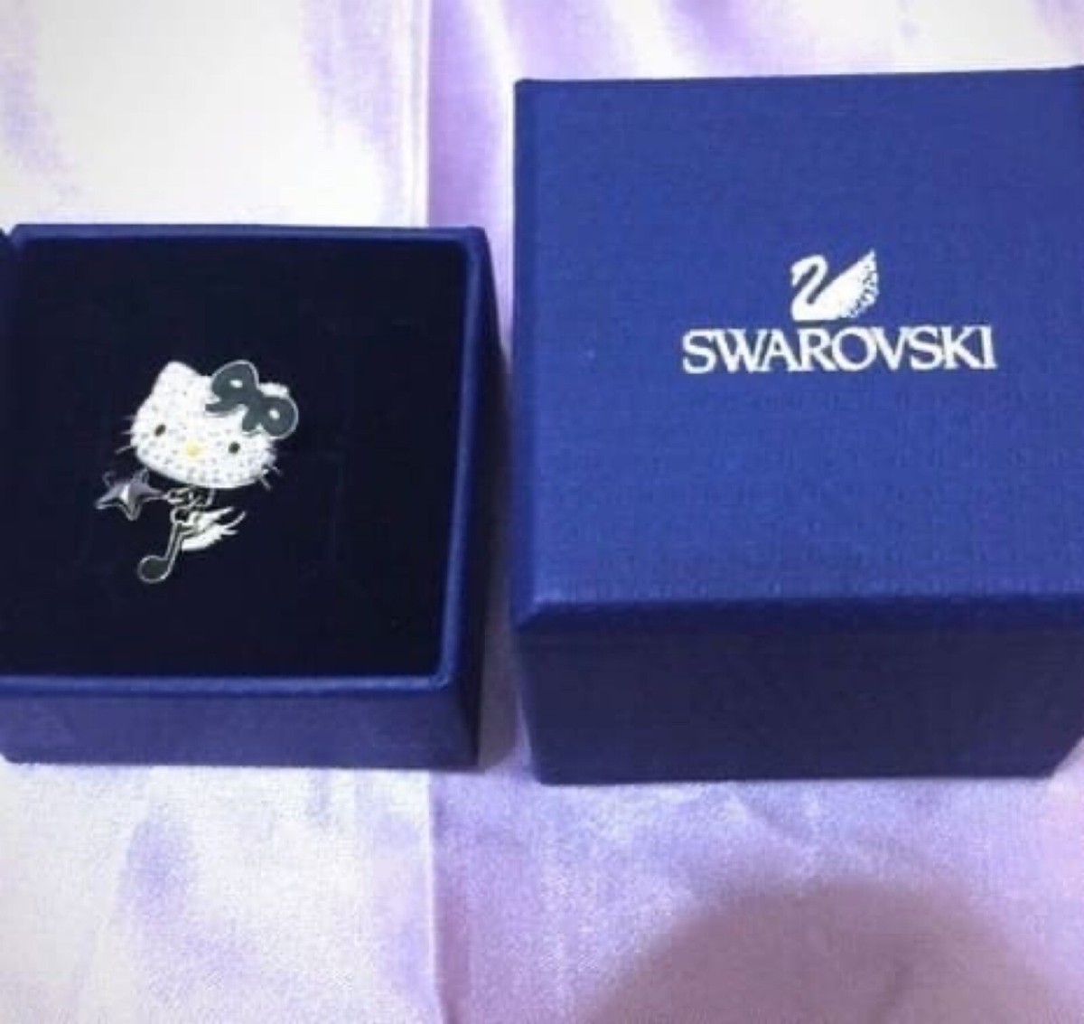 7-7.5 Swarovski × Hello kitty collaboration ring Sanrio