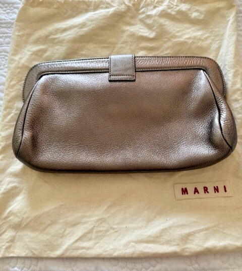 marni clutch purse silver — image 3