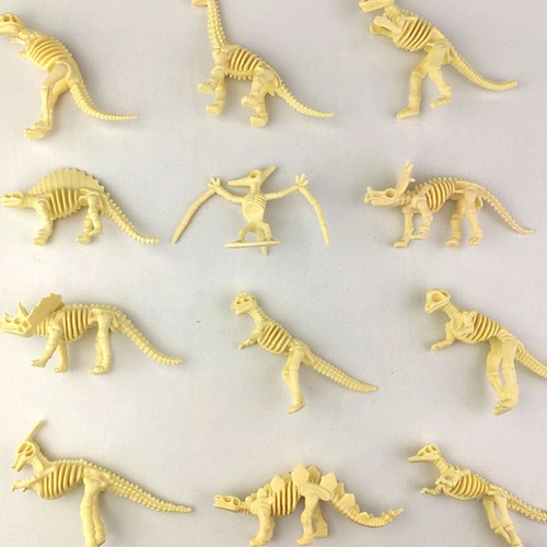 12 Pcs Dinosaur Skeleton Toy Baby Child Educational Dinosaurs Toys - Afbeelding 9 van 12
