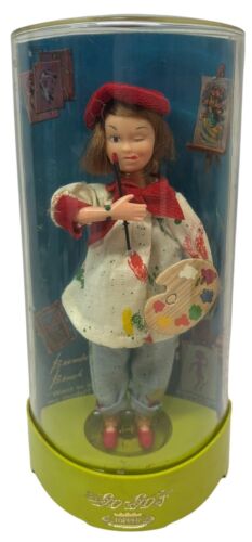 NRFB Vintage anni 60 Topper Toys The Go-Go's Brenda Brush Doll Artista Pittore Flex