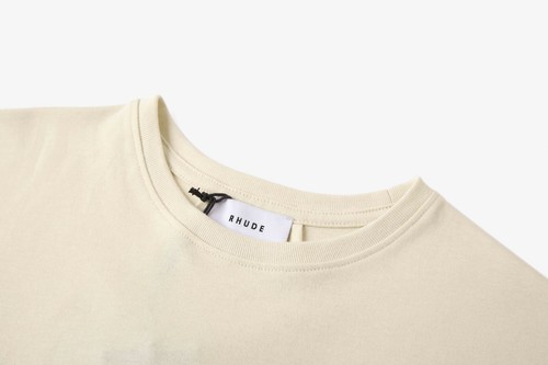 RHUDE Frühjahr/Sommer Segelclub Spruch Logo Kurzarm T-Shirt weiß - Bild 11 von 12