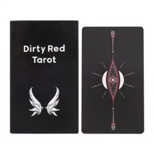 Fun Retro And Dirty Red Tarot Cards For Beginners To Introductory Divination 