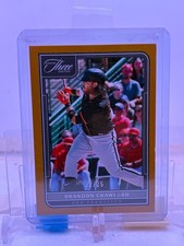 2022 Panini Three and Two Baseball Gold SP #99 Brandon Crawford 22/25