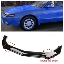 For Toyota Celica 1991-1993 Glossy Black Front Bumper Lip Splitter Spoiler Kit For Toyota Celica 1991-1993 Glossy Black Front Bumper Lip Splitter Spoiler Kit