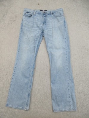 Hollister Epic Flex Boot Jeans Mens 34x30 Light Wash Stretch Y2K Skater Denim