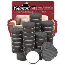 Non-Slip Furniture Pads, 42 Pcs 1 Grippers for Hardwood Floors