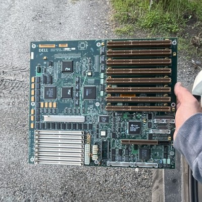 Dell PWB 14085 Rev A01 AT Socket 7 Intel ISA Motherboard FPM DRAM 8x used