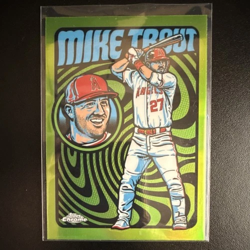 Topps 2024 Chrome Mike Trout Ultra Violet All-Stars #UV-3 Angels Baseball Card