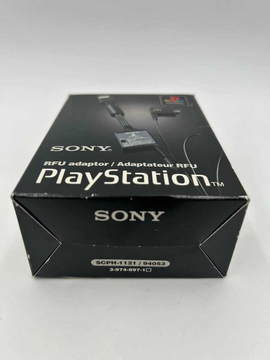 Nuevo Adaptador RFU Sony Original PS1 PlayStation 1 CIB Completo En Caja SCPH-1121