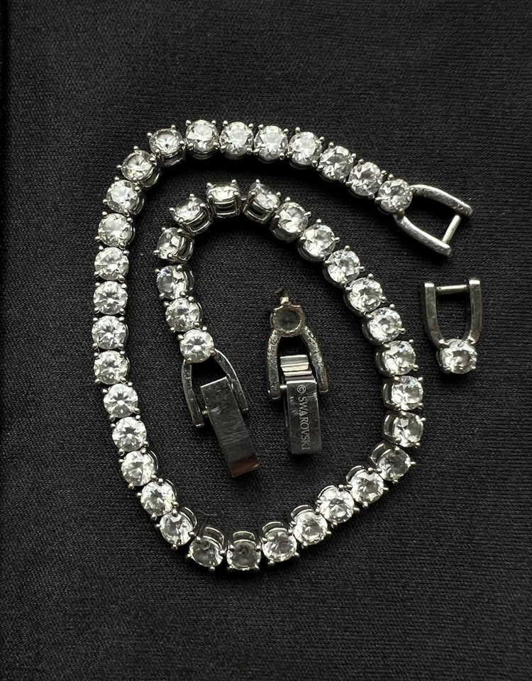 Swarovski | Matrix Tennis Armband / Kette – original Armkette Steine Schmuck