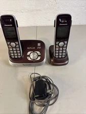 Panasonic KX-TG6521 Cordless DECT 6.0 PLUS Phone Set + 1 HandsetCranberry A1