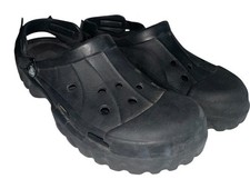 Crocs Offroad Sport Clogs Men's Graphite Black Slip-On Lightweight - 12