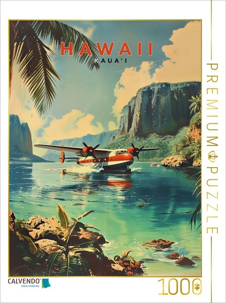 Calvendo Puzzle Kaua'i Island | 1000 Pieces, Finished Size 25.2 × 18.9 In (64 ×-image