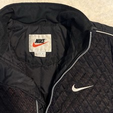 VTG Vintage 90s White Tag Nike Puff Jacket Coat Youth Size S Black  Red