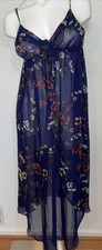 Vintage Y2K Victoria  s Secret Gold Label Floral Chiffon NWT L Long Nightgown