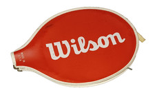 Vintage Wilson Tennis Racket Cover Red Retro USA Made Deadstock