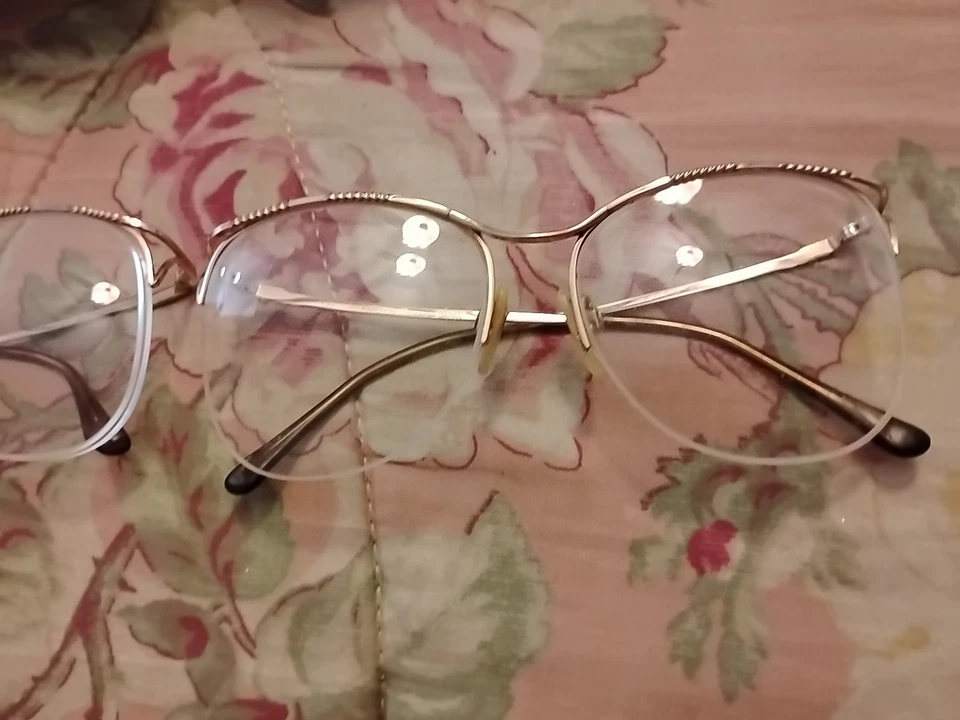 2xMarchon Japón MOD.270 CROMO 53-17-130 Marco de gafas de media llanta de metal Foto 2 de 4