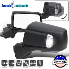 Fit 2019-2025 GMC Sierra 1500 Side Power Mirrors w/ Heated BSM Power Pair L+R