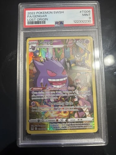 Gengar TG06/TG30 Swsh11: Lost Origin Trainer Gallery Holo PSA 9 Mint