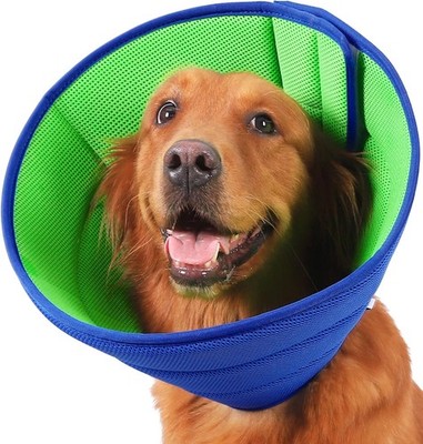 Halskrause Hund Weich, Hundekragen Leckschutz, Atmungsaktive Halskrausen für